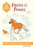 10 Step Drawing: Horses and Ponies