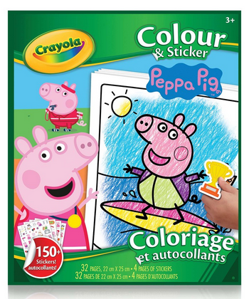 Crayola Colour & Sticker Book - Peppa Pig