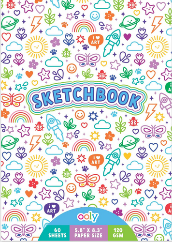 Colourful Doodles Sketchbook - 60 Sheets