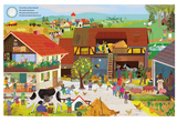 A Day on Fluffyville Farm: A Look and Find Book