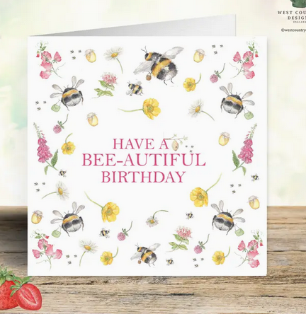 Bee-Autiful Bee Birthday Card