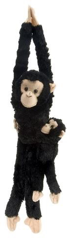 Hanging Chimpanzee with Baby Stuffed Animal - 20
