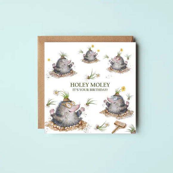 Cheeky Mole Design Birthday Card (Happy Birthday)
