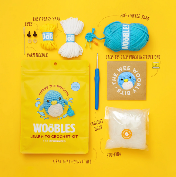 Woobles: Pierre the Penguin Crochet Kit