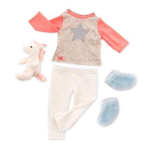 Unicorn Wishes Outfit for 18" Doll