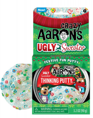 Crazy Aaron's Thinking Putty 4" Tin - Festive Ugly Sweater