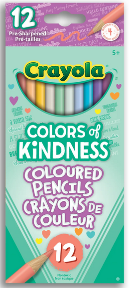 Crayola Colours of Kindness Coloured Pencils 12pk