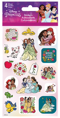 Disney Princess Kindness is Magic Stickers - 4 Sheets