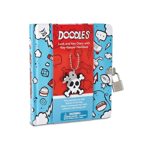 Doodle Diary w/ key keeper necklace