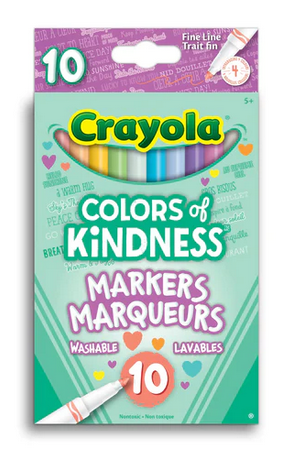 Colours of Kindness Fine Line Markers - 10pk