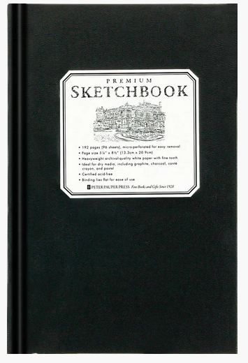 Small Black Premium Sketchbook