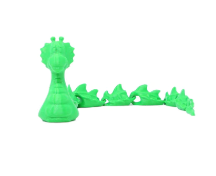 3D Printed Critters - Okanagan Ogopogo - Green