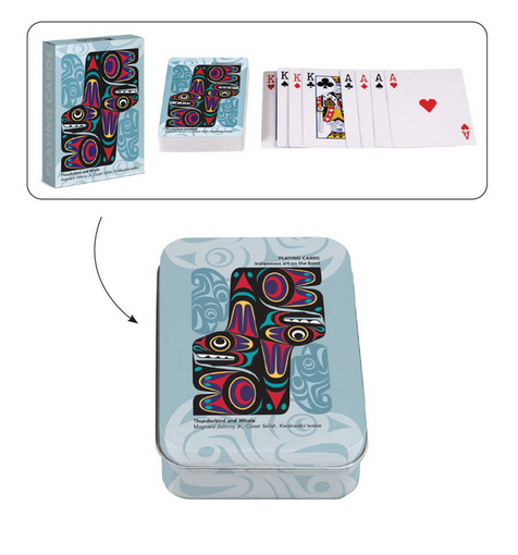 Thunderbird and Whale - Playing Cards  in Tin - Single Deck