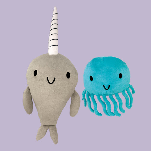 Narwhal and Jelly Plush Set