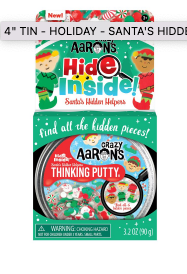 Crazy Aaron's Thinking Putty 4" Tin  - Santa's Hidden Helper