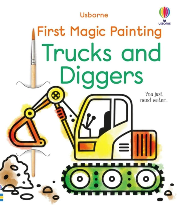 Usborne First Magic Painting: Trucks and Diggers