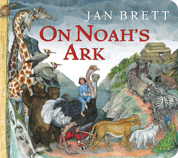 Jan Brett's On Noah's Ark (Oversized Board Book)