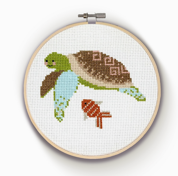 Turtle Cross Stitch Craft Kit