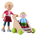 Little Friends Mama Melanie and Baby Kilian Dolls with  Stroller