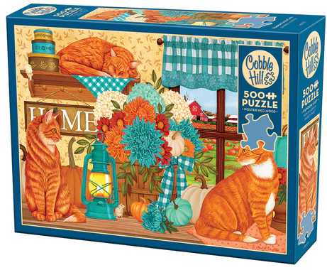 Pumpkin Patch Cats 500 Piece