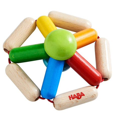 Color Carousel Wooden Baby Clutch Toy