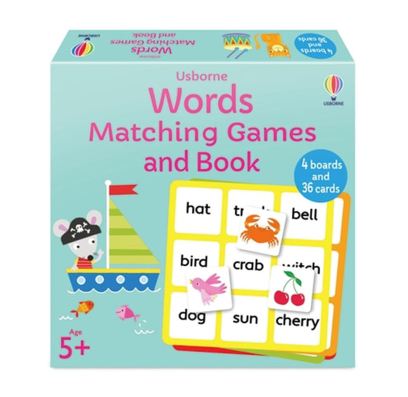 Usborne Words Matching Games and Book