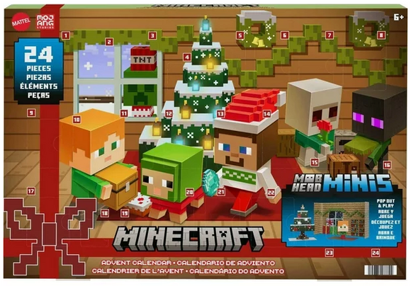 Minecraft Advent Calendar Mob Head Minis