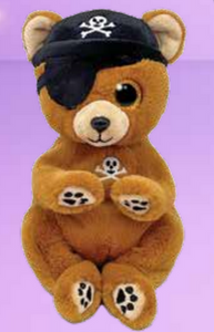 Beanie Bellies: Scully - Pirate Bear 8"