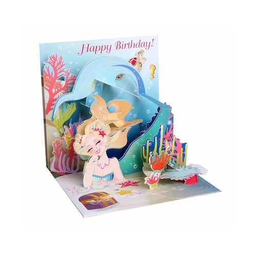 Mermaids Pop-Up Birthday Card
