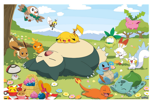 Pokemon Poster - Group Picnic