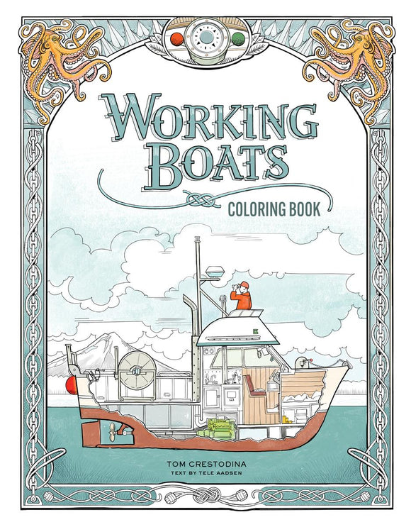 Working Boats Colouring book