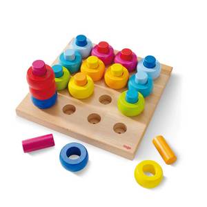 Rainbow Whirls Peg Game