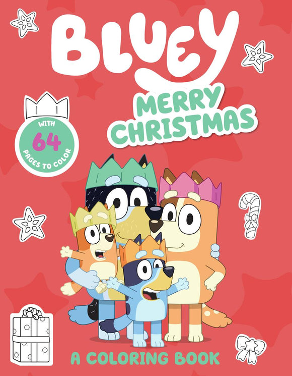 Bluey - Merry Christmas: A colouring book