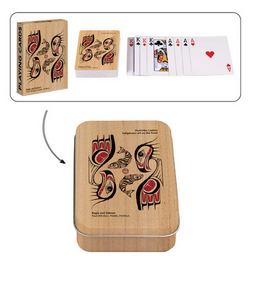 Eagle and Salmon - Playing Cards Single Deck