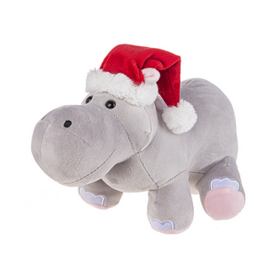 Christmas Hippo 9"