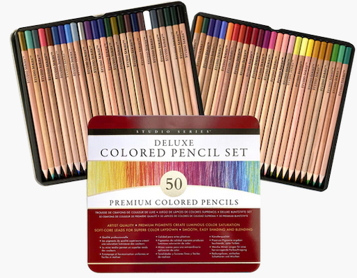 Studio Series Deluxe Coloured Pencils - 50 piece set