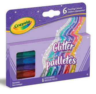 Glitter Markers 6ct