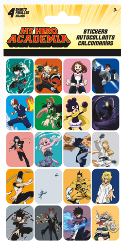 My Hero Academia Stickers - 4 Sheets