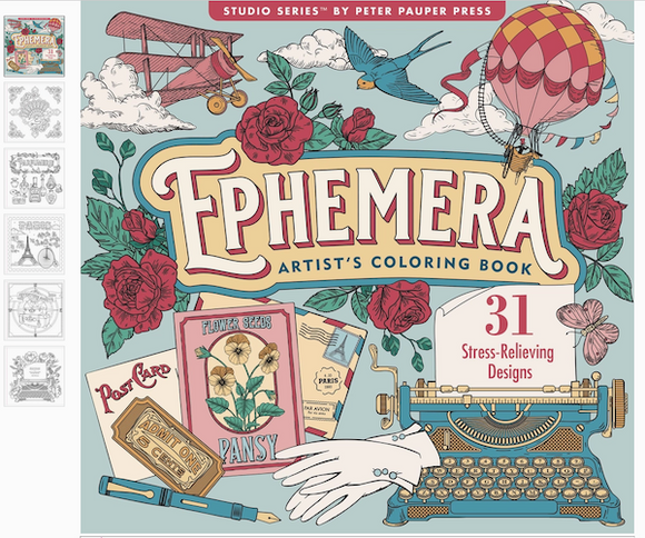 Ephemera Artist's Colouring Book