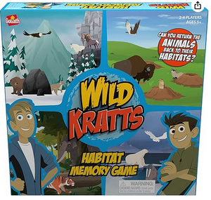 Wild Kratts Habitat Memory Game