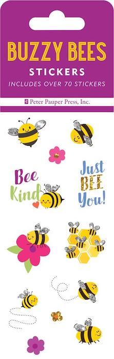 Buzzy Bees Stickers - 6 Sheets
