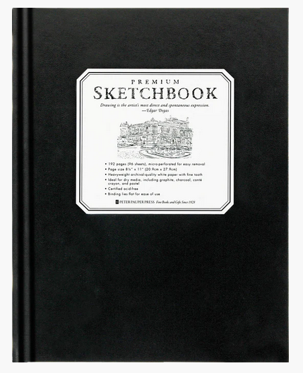 Large Black Premium Sketchbook