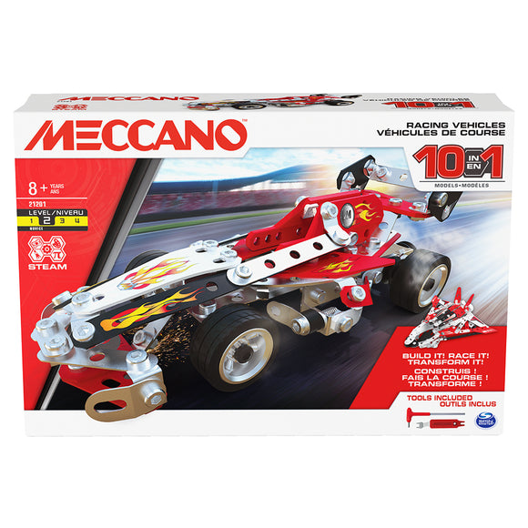 Meccano - 10 in 1 Racing Vehicles Set