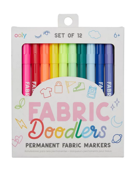 Fabric Doodlers - Permanent Markers - Set of 12