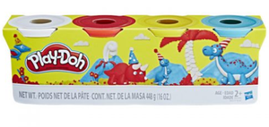 Play-Doh 4 Pack - Prehistoric Primary Colours