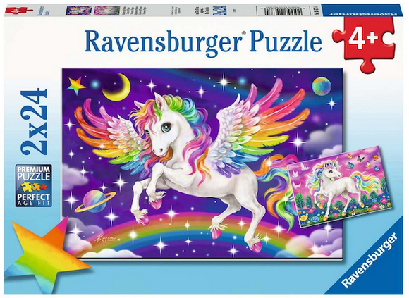 Unicorns & Pegasus 2x24 pc Puzzle