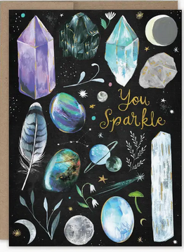 Sparkly Gems Birthday Card