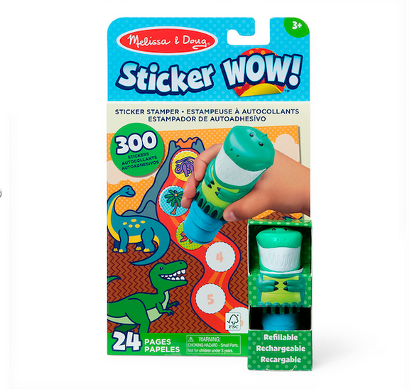 Sticker Wow! Activity Pad and Stickers Stamper - Dinosaur