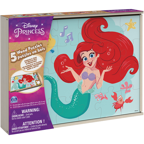 Disney Princess - Wood Puzzles 5 in 1