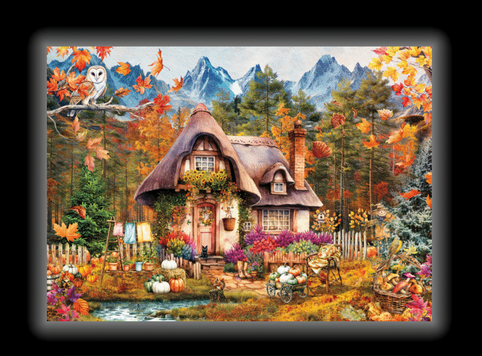 Pumpkin Cottage 1000 pc